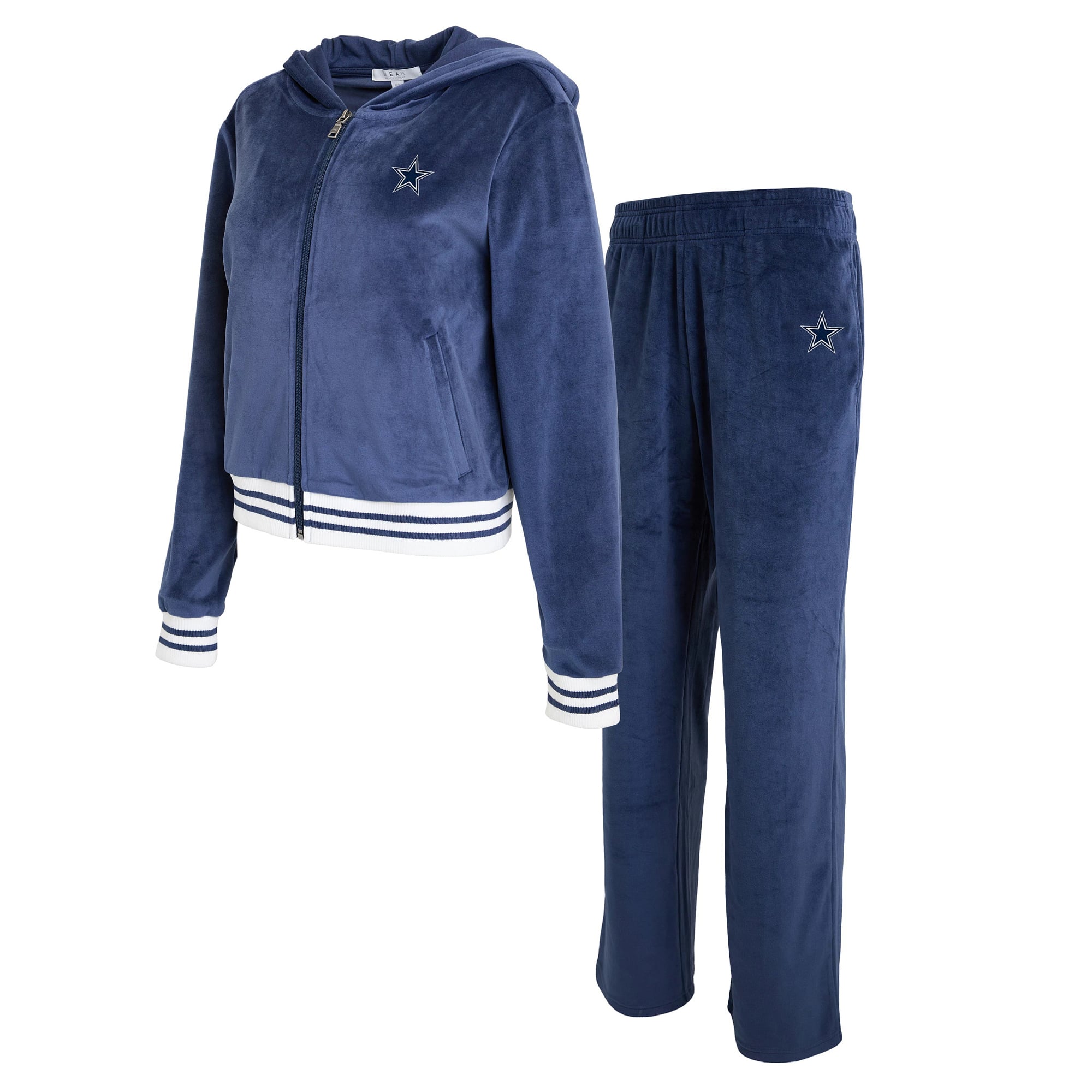 Survêtement en velours bleu marine Dallas Cowboys pour femme de la marque WEAR by Erin Andrews