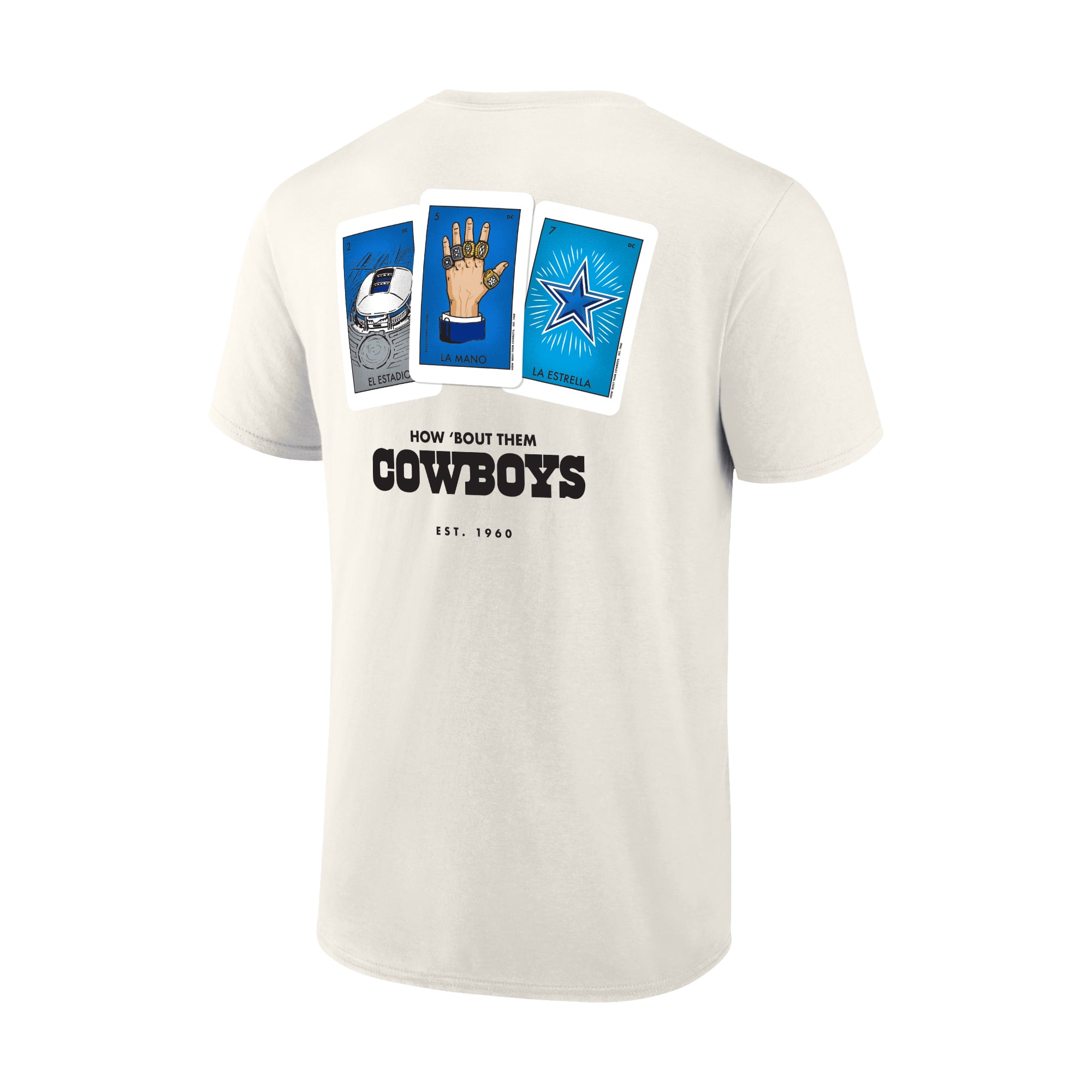 Youth Cream Dallas Cowboys Loteria T-Shirt