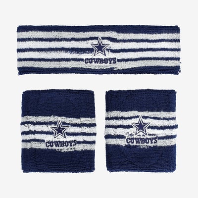  Dallas Cowboys For Bare Feet Youth Three-Pack Headband & Wristband Set  - Navy/White