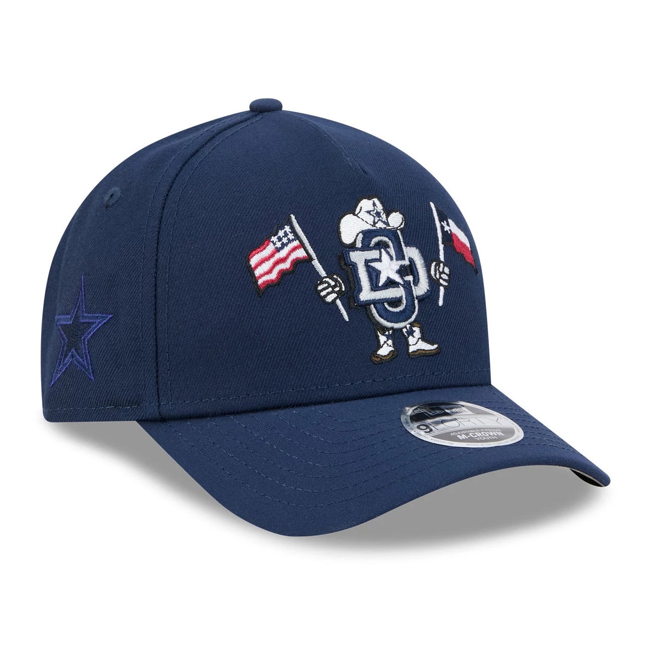 Casquette ajustable New Era 9FORTY bleu marine Dallas Cowboys pour jeunes