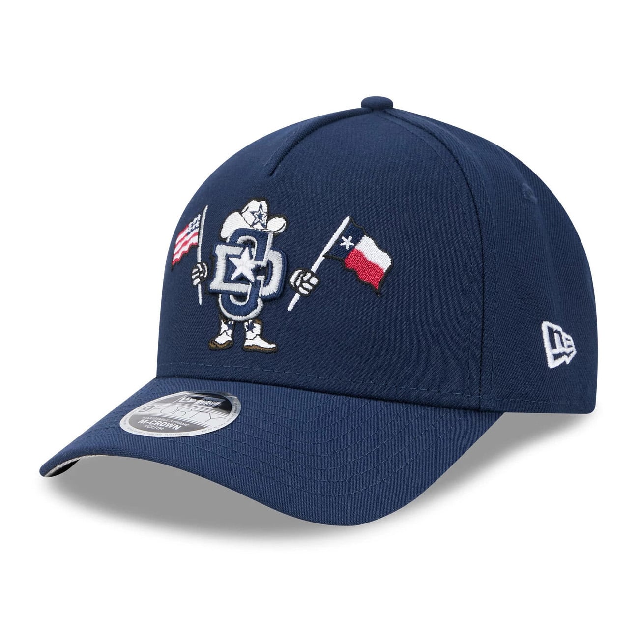 Casquette ajustable New Era 9FORTY bleu marine Dallas Cowboys pour jeunes