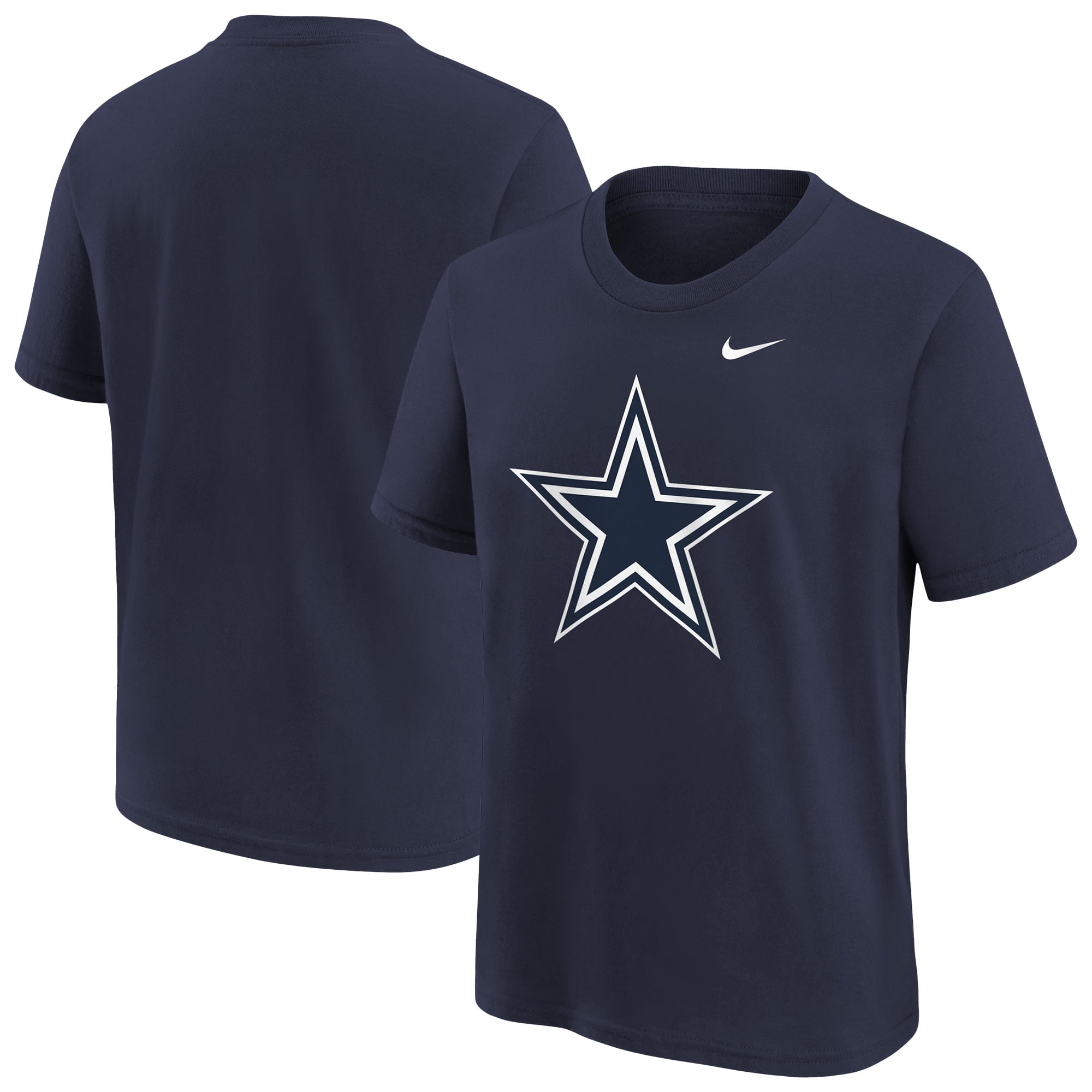 Youth Nike Navy Dallas Cowboys Logo T-Shirt