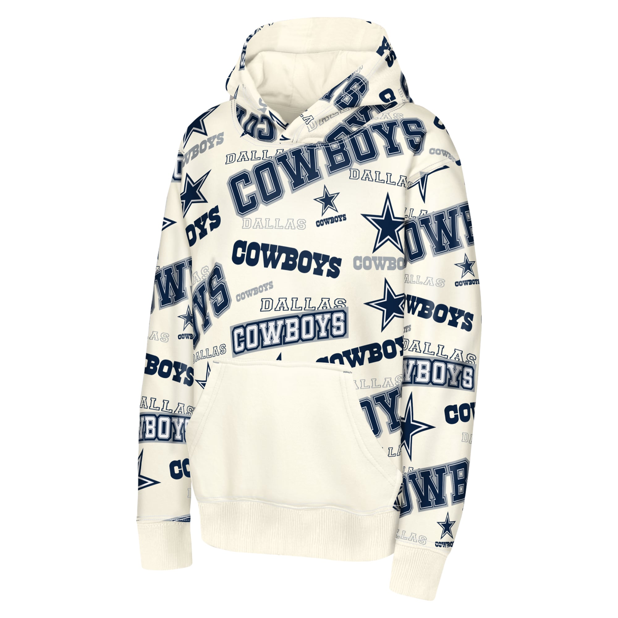 Sweat à capuche Youth Outerstuff Cream Dallas Cowboys Shake & Bake