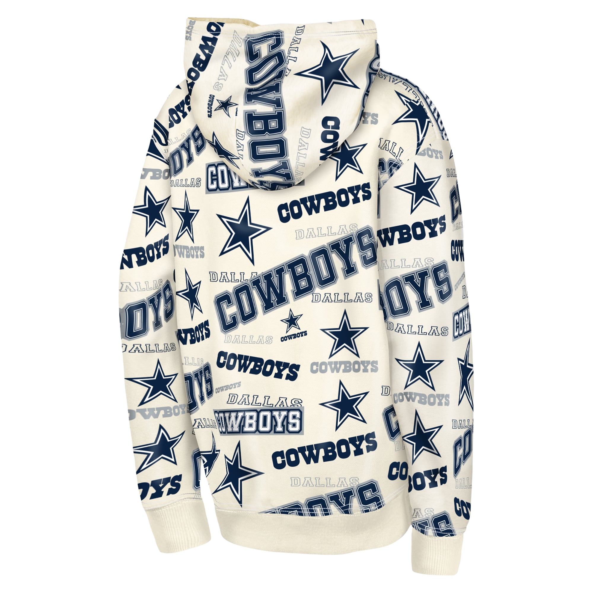 Sweat à capuche Youth Outerstuff Cream Dallas Cowboys Shake & Bake