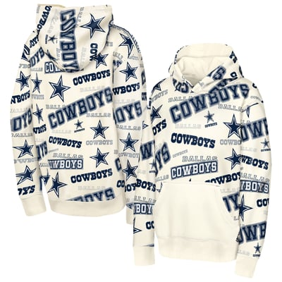 Dallas Cowboys Outerstuff Youth Shake & Bake Hoodie - Cream