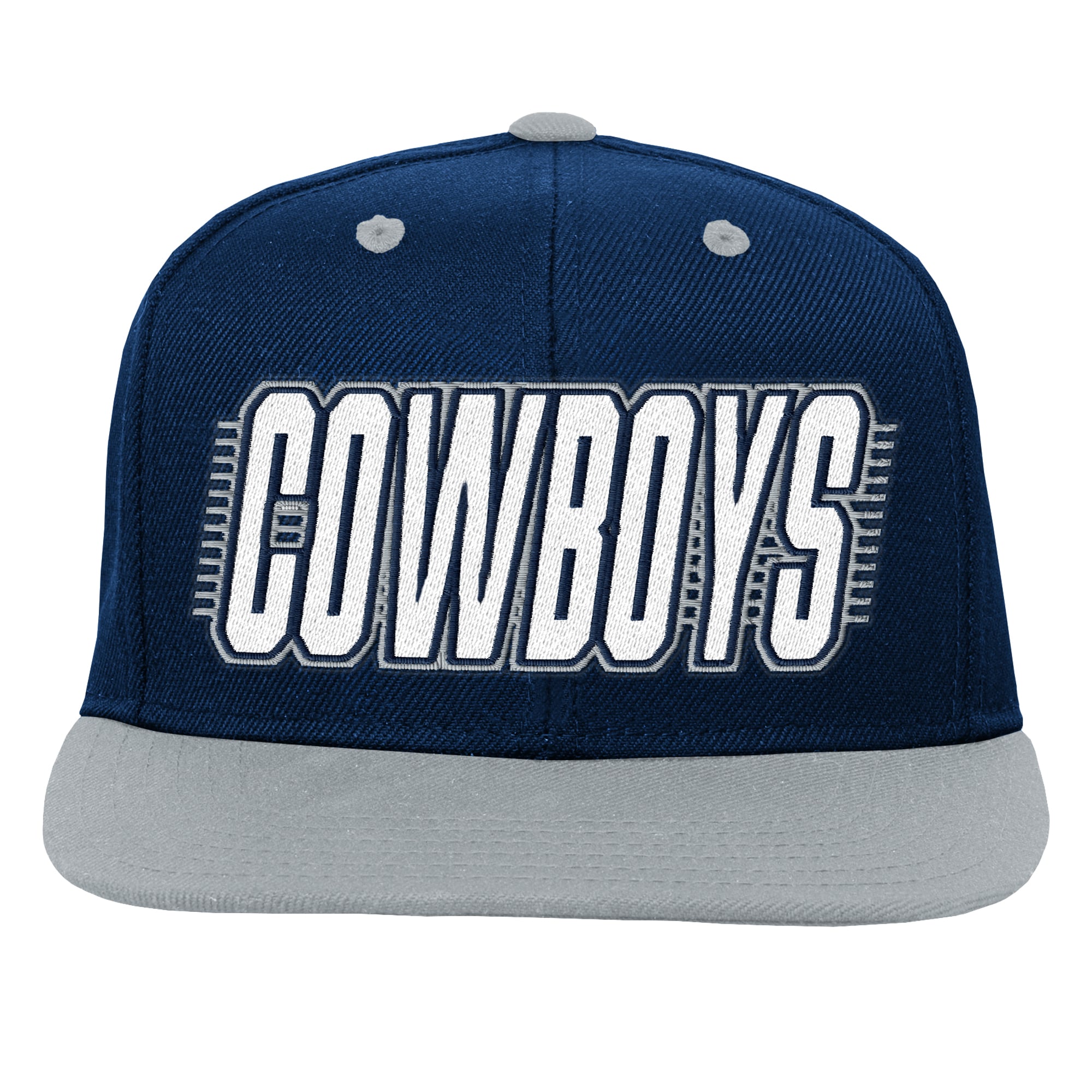 Casquette snapback bleu marine Dallas Cowboys pour jeunes Outerstuff