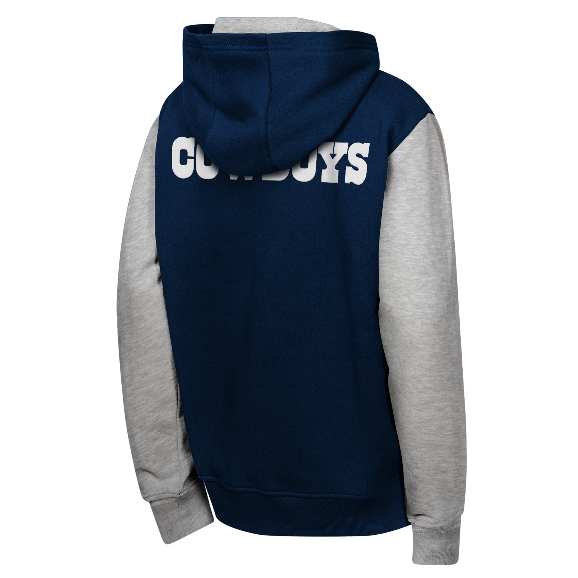 Sweat à capuche zippé Youth Outerstuff Navy Dallas Cowboys Stadium Colorblock