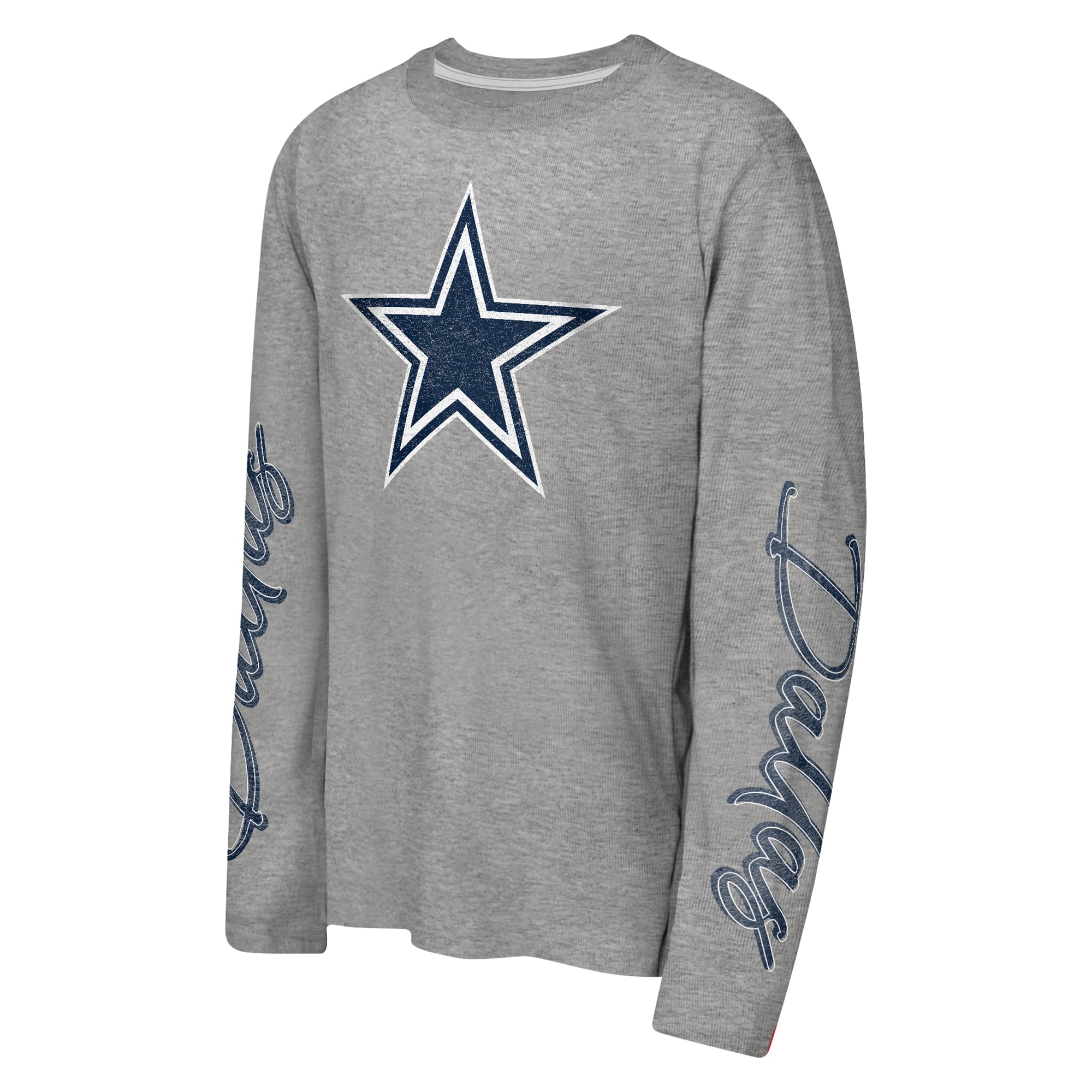 Youth Outerstuff Navy/Silver Dallas Cowboys The Mix 2.0 3-in-1 Combo T-Shirt