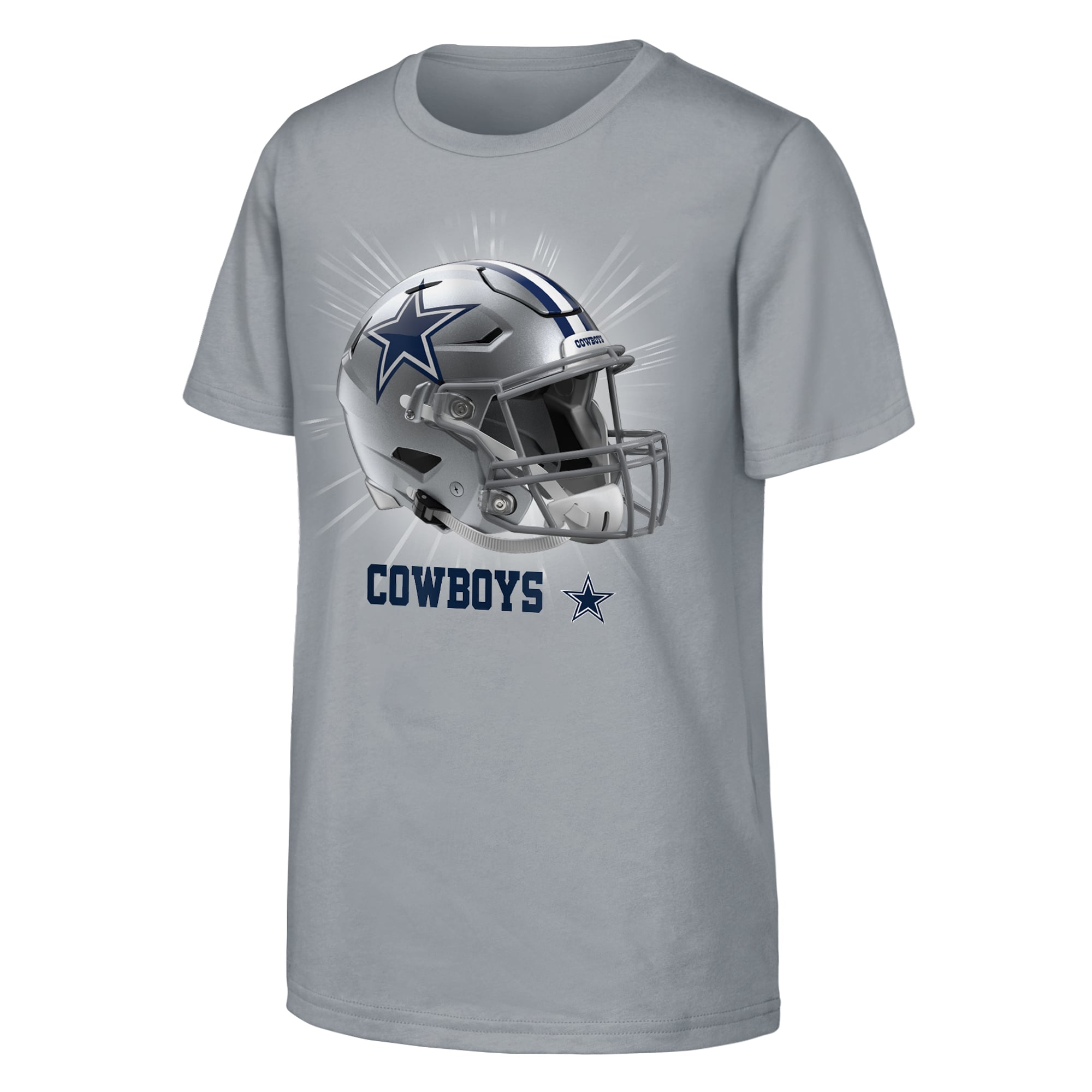 T-shirt Outerstuff argenté pour jeunes, Dallas Cowboys, mentalité de gagnant