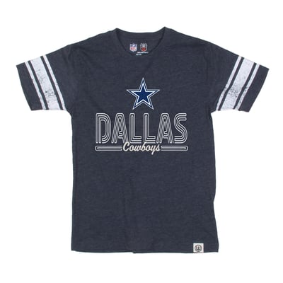 Dallas Cowboys Wes & Willy Youth Football Jersey T-Shirt - Navy