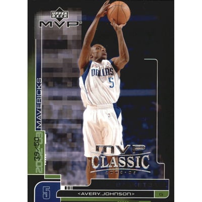 2002-03 Upper Deck MVP Classic Black #39 Avery Johnson
