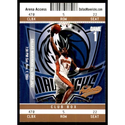 2003-04 Fleer Authentix Club Box #74 Antawn Jamison