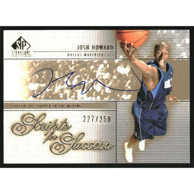 2003-04 SP Signature Edition Scripts for Success #HO Josh Howard