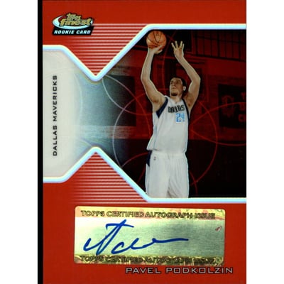2004-05 Finest Refractors Red #166 Pavel Podkolzin AU