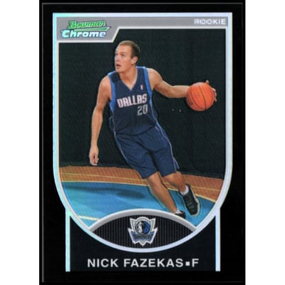 2007-08 Bowman Chrome Refractors Black #130 Nick Fazekas