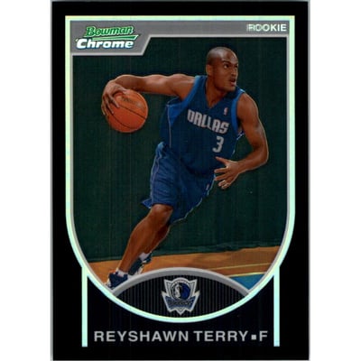 2007-08 Bowman Chrome Refractors Black #143 Reyshawn Terry