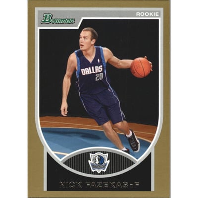 2007-08 Bowman Gold #130 Nick Fazekas