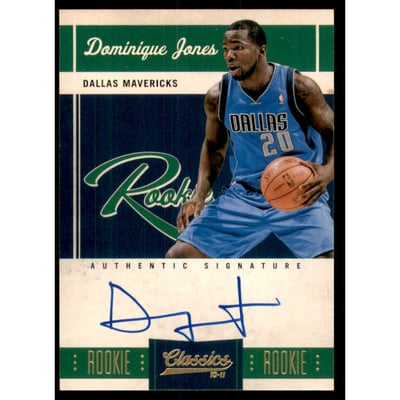 2010-11 Classics #149 Dominique Jones/689 AU RC