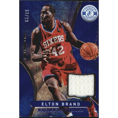 2012-13 Totally Certified Blue Materials #20 Elton Brand/99