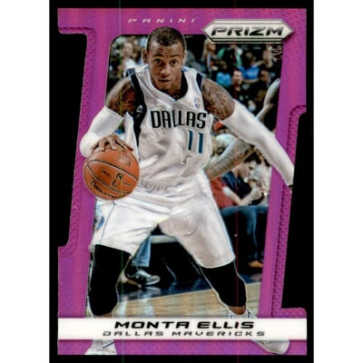 2013-14 Panini Prizm Prizms Purple Die Cut #11 Monta Ellis