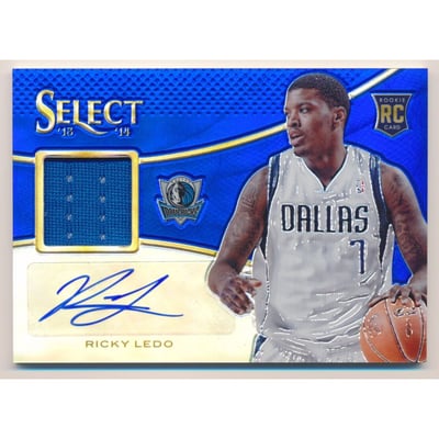 2013-14 Select Rookie Jersey Autographs Blue #14 Ricky Ledo/49