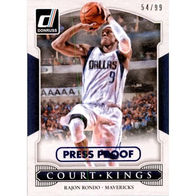 2014-15 Donruss Court Kings Press Proofs Blue #10 Rajon Rondo