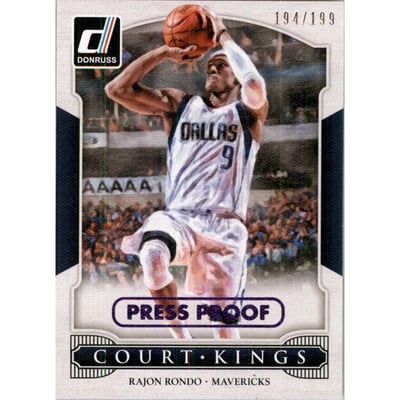 2014-15 Donruss Court Kings Press Proofs Purple #10 Rajon Rondo