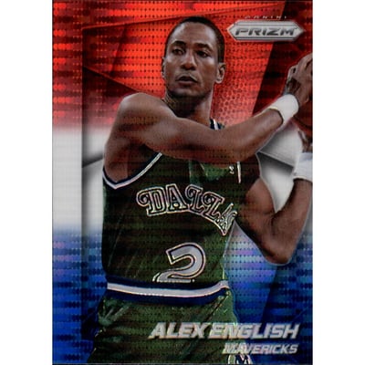 2014-15 Panini Prizm Prizms Red White and Blue Pulsar #164 Alex English
