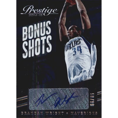 2014-15 Prestige Plus Bonus Shots Autographs #77 Brandan Wright/99