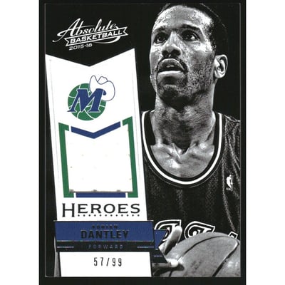 2015-16 Absolute Memorabilia Heroes Materials #22 Adrian Dantley