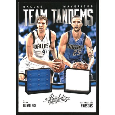 2015-16 Absolute Memorabilia Team Tandems Materials #TTDAL Dirk Nowitzki/Chandler Parsons