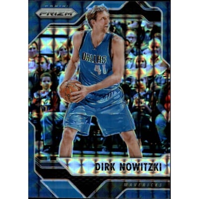 2016-17 Panini Prizm Mosaic Blue #24 Dirk Nowitzki