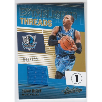 2018-19 Absolute Memorabilia Established Threads #34 Shawn Marion/199