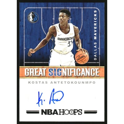 2018-19 Hoops Great SIGnificance Autographs #97 Kostas Antetokounmpo