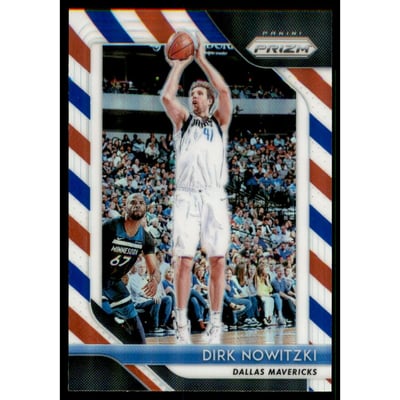 2018-19 Panini Prizm Prizms Red White and Blue #2 Dirk Nowitzki