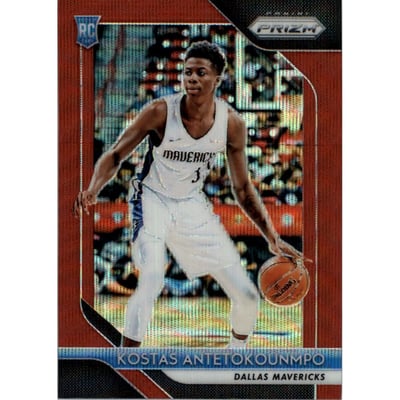 2018-19 Panini Prizm Prizms Ruby Wave #22 Kostas Antetokounmpo