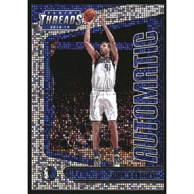 2018-19 Panini Threads Automatic Dazzle #8 Dirk Nowitzki