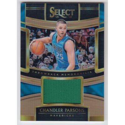 2018-19 Select Throwback Memorabilia Prizms Copper #40 Chandler Parsons
