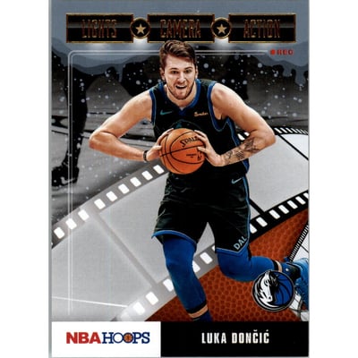 2019-20 Hoops Lights Camera Action Winter #15 Luka Doncic