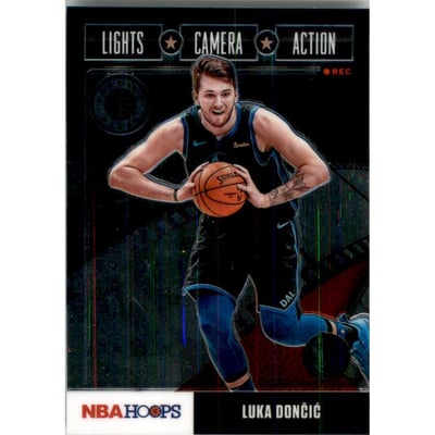 2019-20 Hoops Premium Stock Lights Camera Action #15 Luka Doncic
