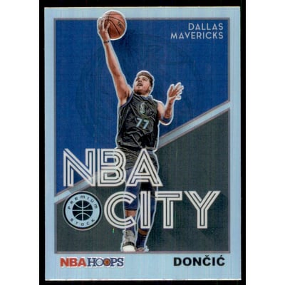 2019-20 Hoops Premium Stock NBA City Holo #30 Luka Doncic