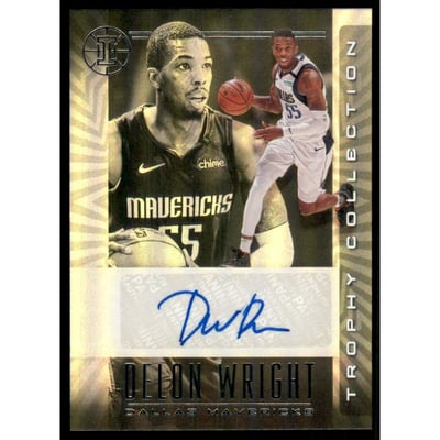 2019-20 Panini Illusions Trophy Collection Signatures #33 Delon Wright