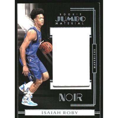 2019-20 Panini Noir Rookie Jumbo Material #5 Isaiah Roby