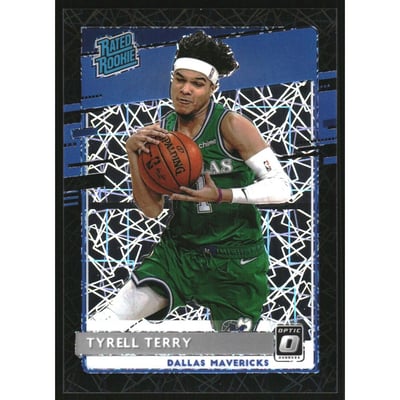 2020-21 Donruss Optic Black Velocity #181 Tyrell Terry RR