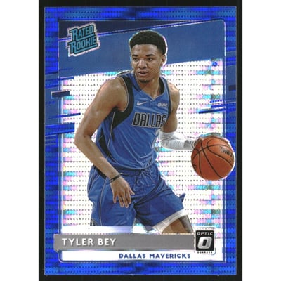 2020-21 Donruss Optic Blue Pulsar #186 Tyler Bey RR