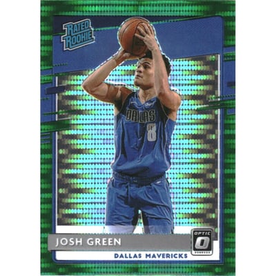 2020-21 Donruss Optic Fanatics Green Pulsar #168 Josh Green RR