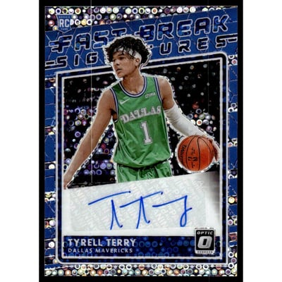 2020-21 Donruss Optic Fast Break Signatures #81 Tyrell Terry