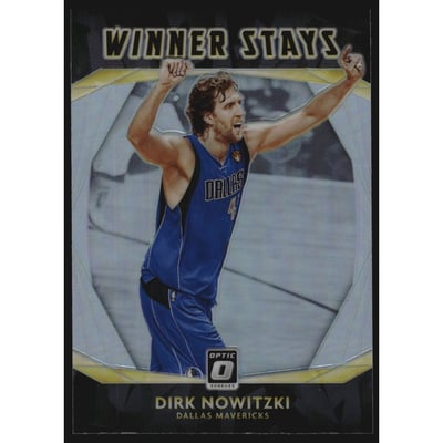 2020-21 Donruss Optic Winner Stays Holo #8 Dirk Nowitzki