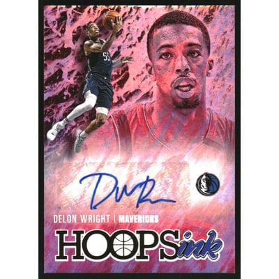 2020-21 Hoops Hoops Ink #44 Delon Wright