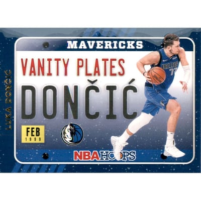 2020-21 Hoops Vanity Plates Winter #10 Luka Doncic